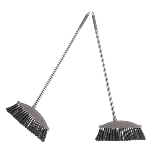 LIFKOME 2 in 1 Broom and Dustpan Combination Easy to Clean Home Metal Handle Long Reach for Floor Types