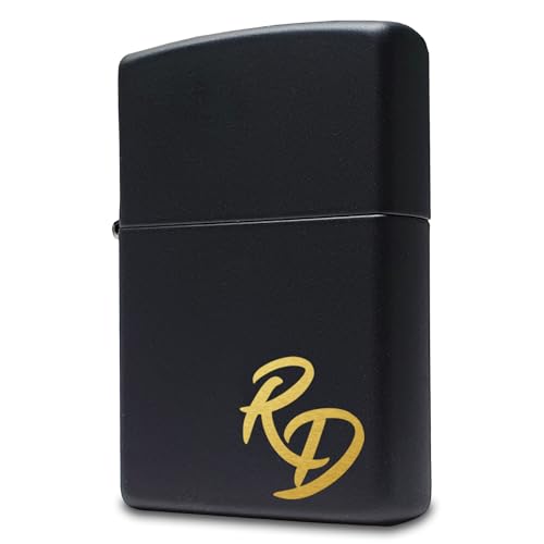Schwarzes Zippo Feuerzeug mit personalisierter Initialen Gravur, Sturmfeuerzeug | Geschenk für Männer Zippo Initialen Schwarzes Zippo Feuerzeug mit personalisierter Initialen Gravur, Sturmfeuerzeug | Geschenk für Männer Zippo Initialen