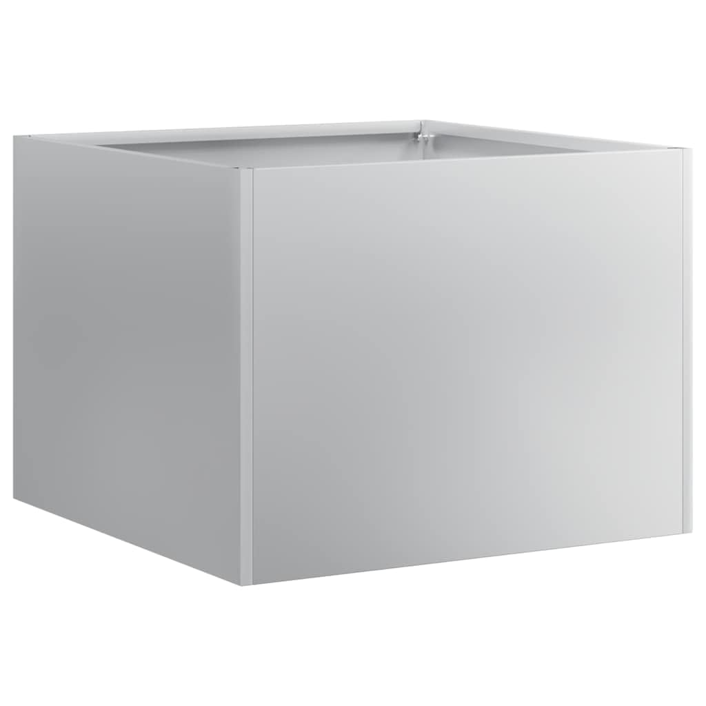 vidaXL Planter 40x40x30 cm Galvanised Steel, plant pot, plant stand, raise bed, planter stand, plant tray, garden planter, outdoor planter, flower box