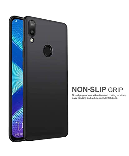 Image of Mobile Back Cover Case for Samsung Galaxy A20 (SM-A205F /DS, SM-A205FN /DS) (Silicone Case|CameraProtection|Black SC1510)