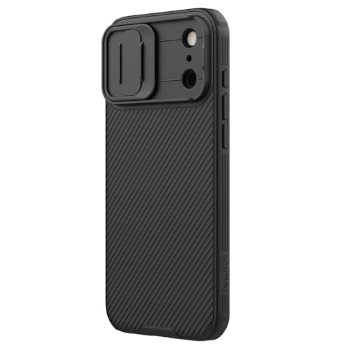 Image of Nillkin for iPhone 17 Pro Max Case with Slide Camera Cover, [Upgraded Camera Lens Protection] Slim Shockproof Protective Phone Case for iPhone 17 Pro Max 6.9 inch, Black | Full Camera Protection | Thin Slim Fit | Shockproof Protective | Matte Grip | Black