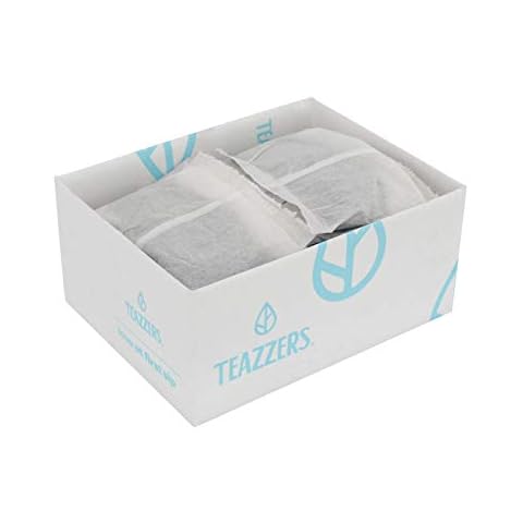 Teazzers Premium All-Natural Green Tea Bags, Large 2-Gallon Iced Tea Brew, Commercial Size Tea Filters, Bulk 48 Pack, 2oz. Great for Foodservice Ice Tea Brewers, Unsweetened Cover