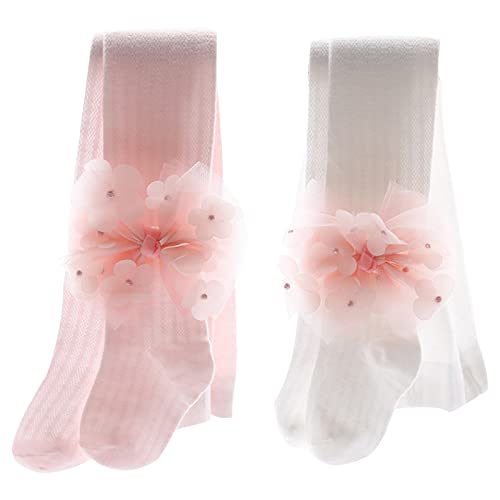 Girls Pantyhose Spring Thin Leggings Princess Flower Stocking Ins-Style Breathable Tights For Toddler Girl Pants Leggings Cot3