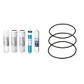 APEC FILTER-MAX90 US Made 90 GPD Complete Replacement Filter Set & Replacement ORing for ROES-50 3.5" OD Reverse Osmosis Water Filter Housings