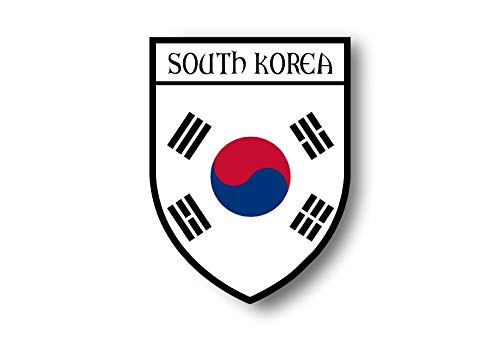 Akachafactory Autocollant Sticker Voiture Moto Blason Ville Drapeau coree du sud