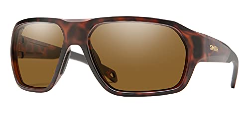 Image of Smith Deckboss Sunglasses Matte Tortoise /ChromaPop Polarized Green Mirror, One Size