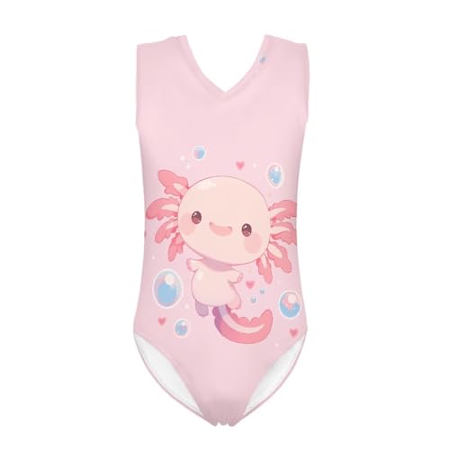 Image of Mumeson Girls One Piece Swimsuits Lightweight V-Neck Swimwear Bathing Suits for Little Girls 3-14 Years