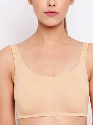 Image of Enamor Low Impact Women's Cotton Easy Everyday Bra - All Day Comfort Non Padded, Wirefree, High Coverage - SB06