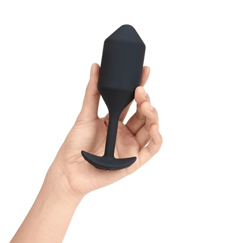 Image of b-Vibe Vibrating Snug Plug 1 Anal Plug Adult Toys, Adult Sex Toys Anal Plug for Couples, Anal Training, and Sexual Stimulation Device for Butt Plug - Black