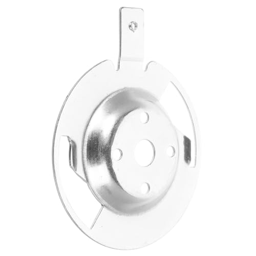 DECORNIJIA Placa base del ventilador eléctrico Monte del ventilador de techo ajustable de metal planchar Plata