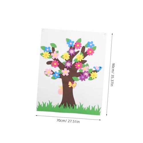 Hohopeti Handmade Storyboard Set 1 Set Felt Board Pre-Holed Design for Boys and Girls