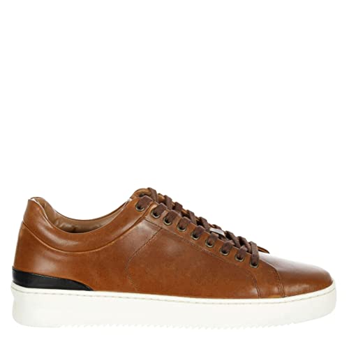 Franco Fortini Devon - Men's Leather Lace-Up Casual Dress Sneakers2