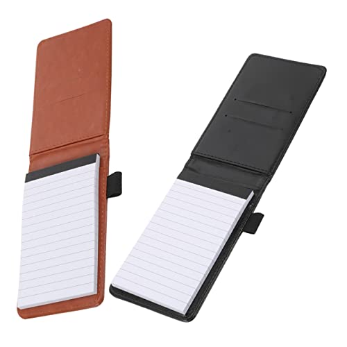FOYTOKI 2Piezas Cuadernos de Negocios de Notepads Multifuncionales PU Elegante y Notas Viaje