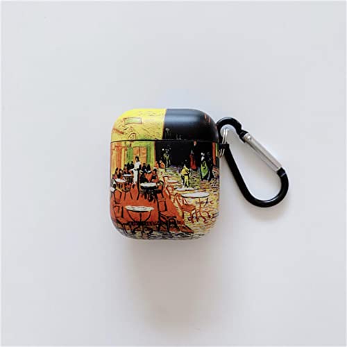 ZYONG Custodia Protettiva per Pittura a Olio Van Gogh per Airpods PRO Cover Bluetooth Custodia di Ricarica per Auricolari Wireless per airpod 2 Air Pod