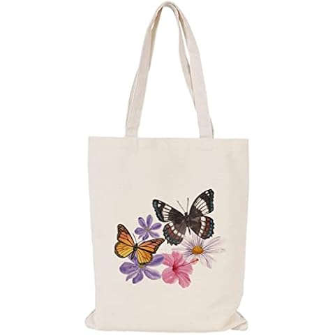 Tote Bag Aesthetic Canvas Cute Tote Bag for Women Girls Gift Cotton Canvas Bag Shopping Shoulder Bag Reusable Grocery Bag Cover