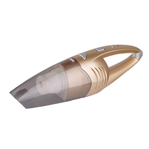 Tragbarer Handstaubsauger für Handwagen, Handheld 120 W Hochleistungs-Zyklonsauger Nass/Trocken Geräuscharm LED Gereinigtes Auto Tierhaar-Staubsauger