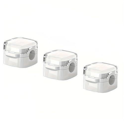 3pcs Organizador Magnético para Cables, Ajustable para Gestión de Cables Bajo el Escritorio, Organizador de Cables para Hogar, Oficina, Auto, Pared y Escritorio, Blanco miniatura 1