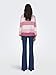 ONLY Damen Onlatia L/S Stripe Pullover KNT Noos Sweater, Pink Lady/Stripes:w. Jetstream/Moonlight/Pink Yarrow,M