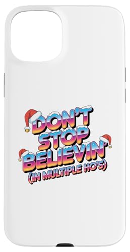 Naughty Christmas Believin' Ho�̖ʔ����N���X�}�X�z���f�[�A�p���� �X�}�z�P�[�X iPhone 15 Plus �p