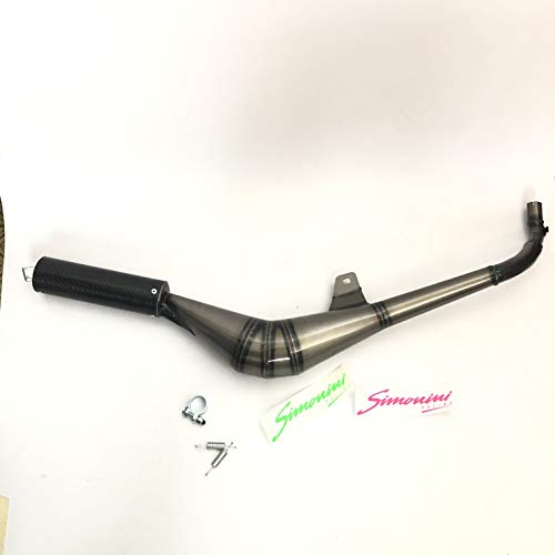  SCARICO MARMITTA ESPANSIONE ORIGINALE SIMONINI CALIBRATA SCARICO DA 22 MM CIAO - BRAVO SILENZIATORE CARBONIO NERO