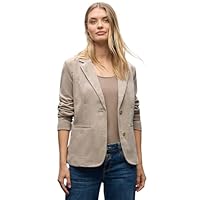 Street One 2116828 Veste en Velours côtelé, Beige Matin, 40 Femmes