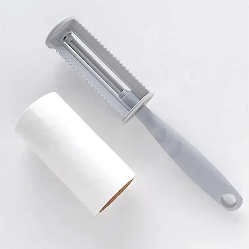 بكرة ازالة وبر شعر الحيوانات الاليفة من اليجانسي، بكرة شعر للاثاث والملابس، مزيل وبر احترافي، مزيل وبر للكنبة مع عبوتين لاعادة التعبئة.