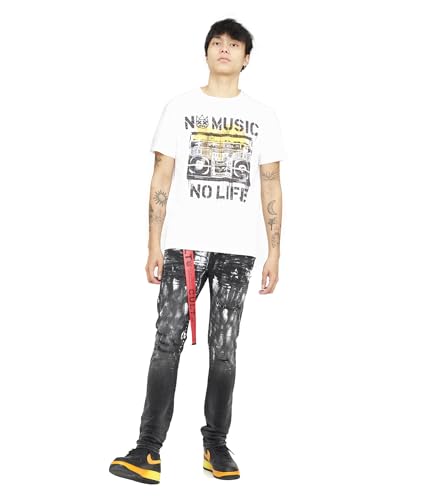 Men's Punk Super Skinny Belted in Painter4