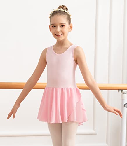 Girls Tank Ballet Leotards with Skirt Toddler Dance Dress,Cute Butterfly Hollow Back3