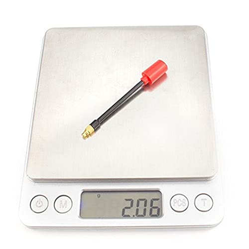 5.8Ghz 3dBi FPV Antenne-Rot/LHCP Weiß 50mm SMA/MMCX/MMCX Winkel 5650～5950MHz für Racing Drone RC Drone FPV Antenne (Color : 2PCSLHCP) (Color : 2PCSMMCX90LHCP)