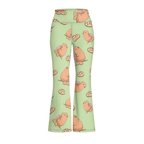 Girls Athletic Flare Yoga Pants Summer Casual Soft Comfy Bell Bottom Leggings Fall Stretchy High Waist Leggings