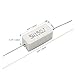 Cement Resistor,10 PCS 5W 15 Ohm 5% Axial Lead Wire Resistor White Wound Fixed Ceramic Cement Resistors Wirewound Cement Power Resistors Flame Heat Moisture Resistance Precharge Horizontal Resistors