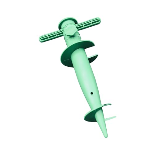 Qsvbeeqj Sonnenschirmständer für den Garten aus verstärktem HDPE, leicht zu tragen, Sonnenschirmständer für Strandschirme zur Verbesserung der Stabilität auf Terrassen, Decks und Rasenflächen