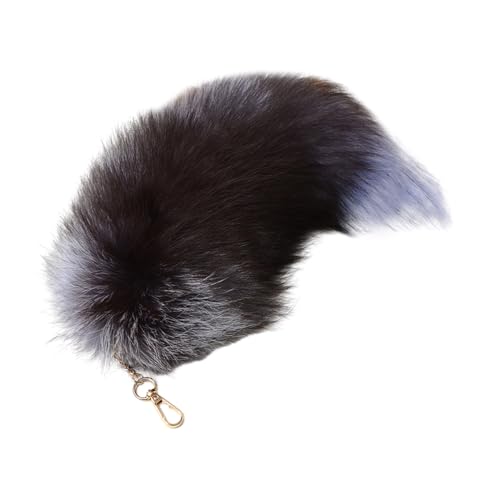 BELOWSYALER Llavero,Pieles de imitación,Colgante de Cola de Zorro,Juguete,Colgante de Animal,Llavero para decoración del día de San Valentín,Manualidades,Accesorios de Bricolaje