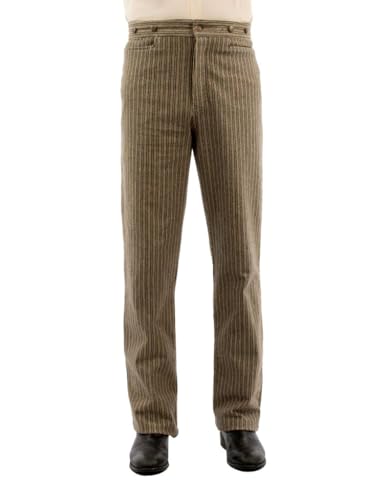 Scully Western Pants Mens Rail Stripe Button Fly Rangewear F0_RW354