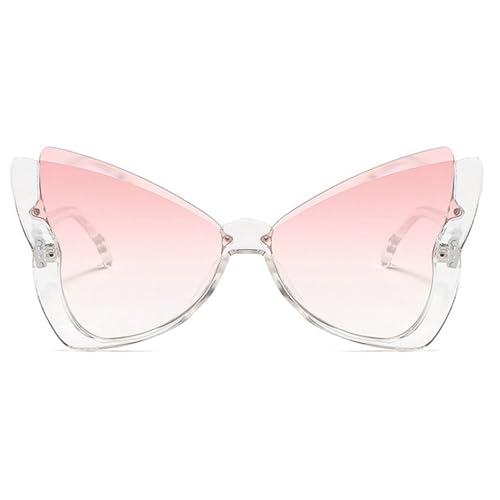 COTIA Fashion Butterfly Sunglasses for Women Men Retro Oversized Colorful Personality Trendy Irregular Sun Glasses Eyewear