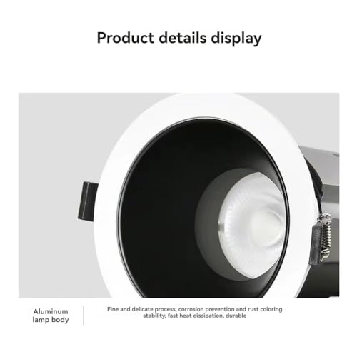 Foco LED COB 25W Cenei de aluminio empotrable y alta disipación 8