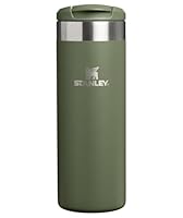 Stanley AeroLight Transit Bottle 16 oz | Locking Drink Through Lid | Leak Resistant Water Bottle or Coffee Travel Mug | Lightweight Insulated Stainless Steel | BPA-Free | Dried Pine