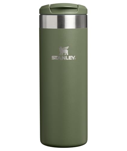 Image of Stanley AeroLight Transit Bottle 16 oz | Locking Drink Through Lid | Leak Resistant Water Bottle or Coffee Travel Mug | Lightweight Insulated Stainless Steel | BPA-Free | Dried Pine