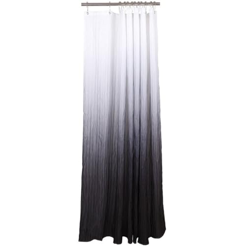 MAKEJ Gradient Color Shower Curtain Crinkle Waterproof Polyester Crinkle Shower Tent