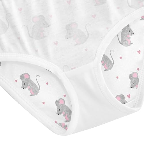 Girls' Underwear Cute Mouse Mice Heart Cotton Stretch Comfort Toddler Panties 5
