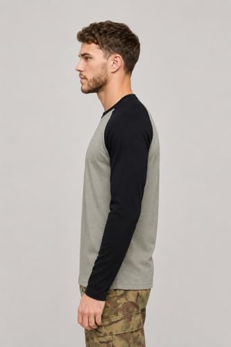 Image of Men's Regular Fit Color Block Raglan Sleeve Tshirt|| Tshirt for Men