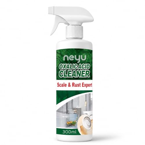 Image of NEYU Oxalic Acid Cleaner Spray for Bathroom, Toilet & Hard Water Stain Removal | Multipurpose Foam Cleaner for Tap, Tiles, Chimney Oil & Grease Remover 300ml (1 Piece)