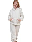 Rousytn Girls Fuzzy Pants Set Fluffy...