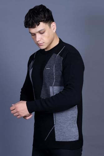 Image of GODFREY Full Sleeve Woolen Sweater for Man Winter Wear - Round Neck Pullover Regular Fit