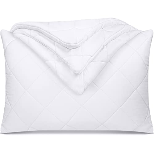 Utopia Bedding Pillow Protector 50x75 cm Quilted Zippered, Soft & Breathable Microfiber Pillowcase Protectors (White - Image 2