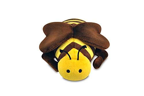P.L.A.Y. Cute Plush Dog Toys - Bugging Out, Insect Themed Durable Squeaker Chew Toy, Great for Puppies & Small, Medium, Large Dog Breeds - Machine Washable, Recycled Materials (Burt the Bee)