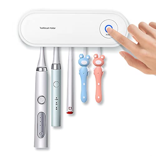Toothbrush Holder, 5 Port Wall Mounted Electric Toothbrushes Holder, Electric Toothbrush Holder, Detachable Toothbrush Holder, Suitable for Families, Gift for Families or Friends