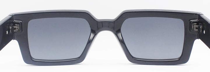 Small Black Rectangle Sunglasses with Black Polarized Lens4