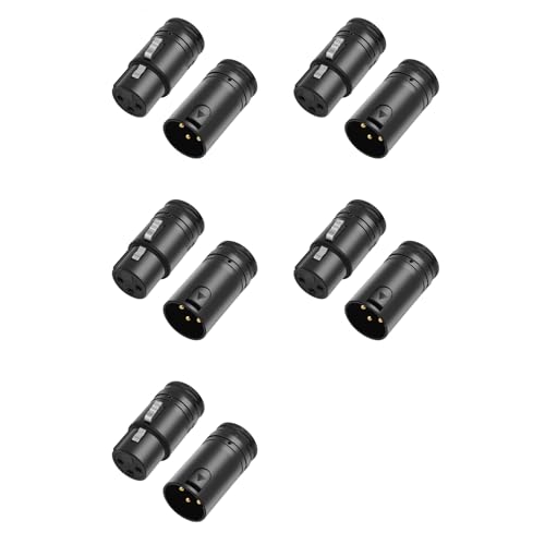 Adaptateur de soudure XLR mâle coudé à 90 degrés réglable 3 broches lot de 10