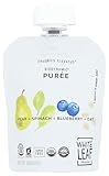 White Leaf Provisions Organic Pear Spinach Blueberry Oat Baby Food Puree, 3.17 OZ